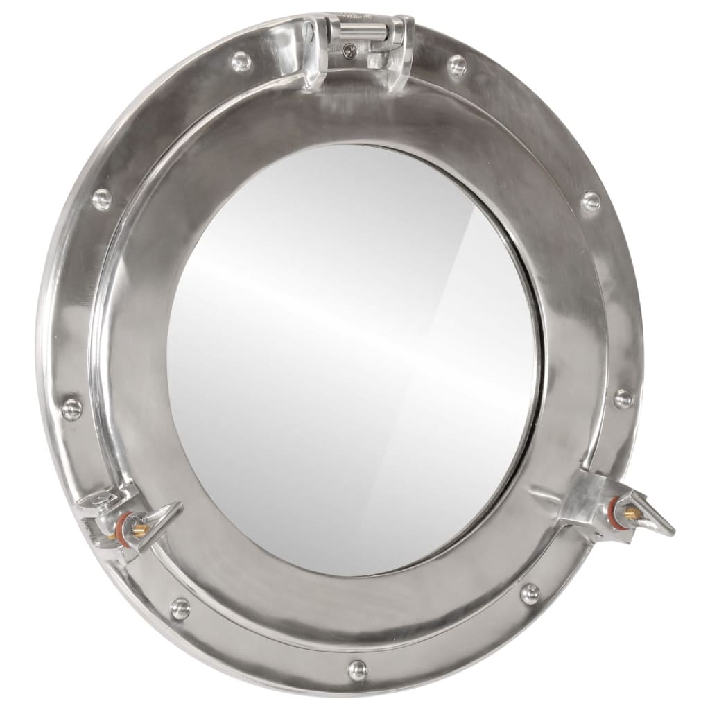 VidaXL Wall mirror porthole Ø38 cm aluminum and glass