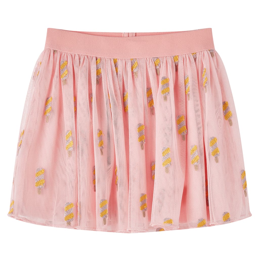 Vidaxl children's skirt with tulle 104 light pink