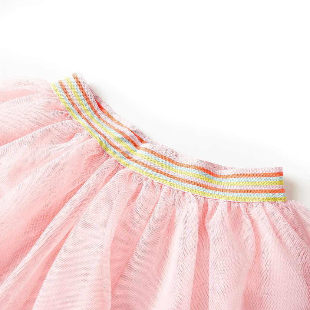 Vidaxl children's skirt with tulle 140 light pink