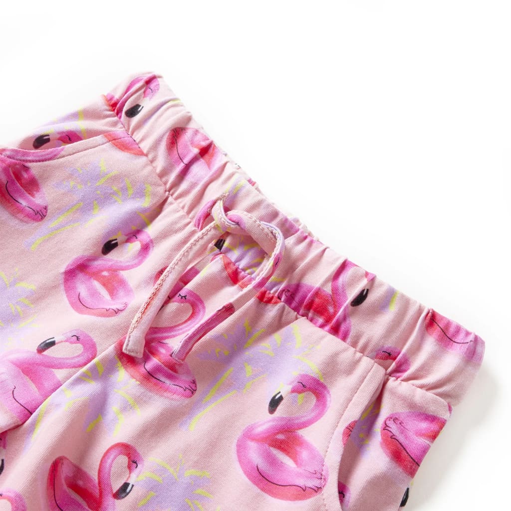 Vidaxl pantalones cortos para niños con trekoord 104 rosa claro