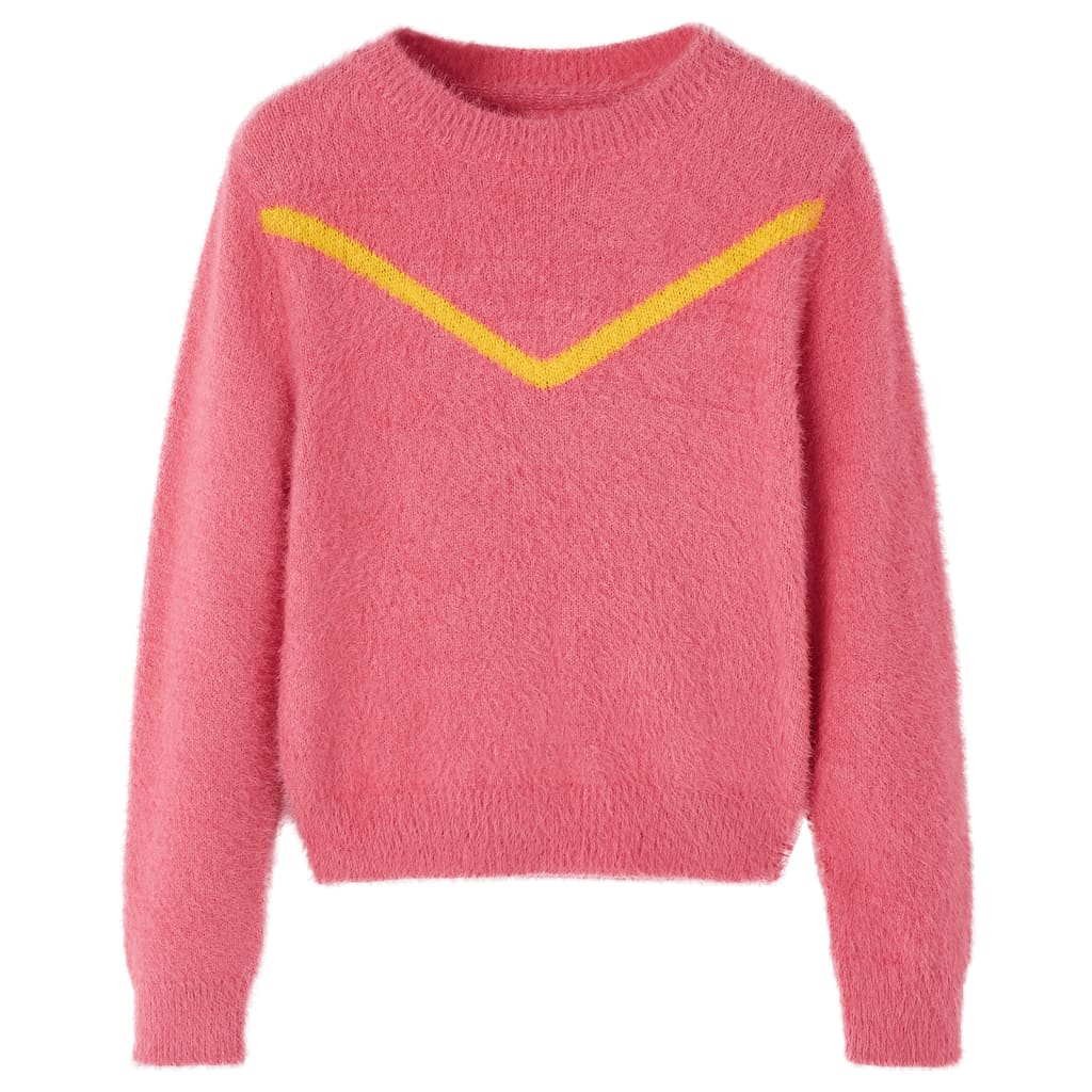 Vidaxl Children's sweater knitted 116 Old pink