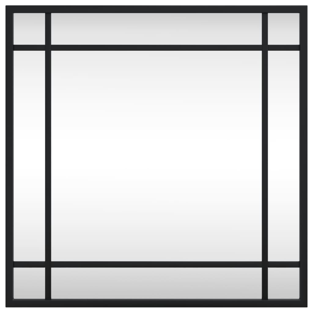 Vidaxx nástěnné zrcadlo čtvercové 40x40 cm železo černá