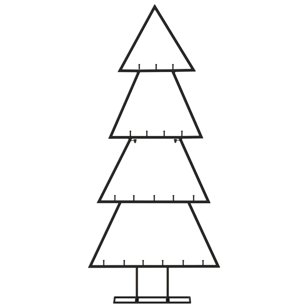 VidaXL Christmas decoration Christmas tree 90 cm metal black