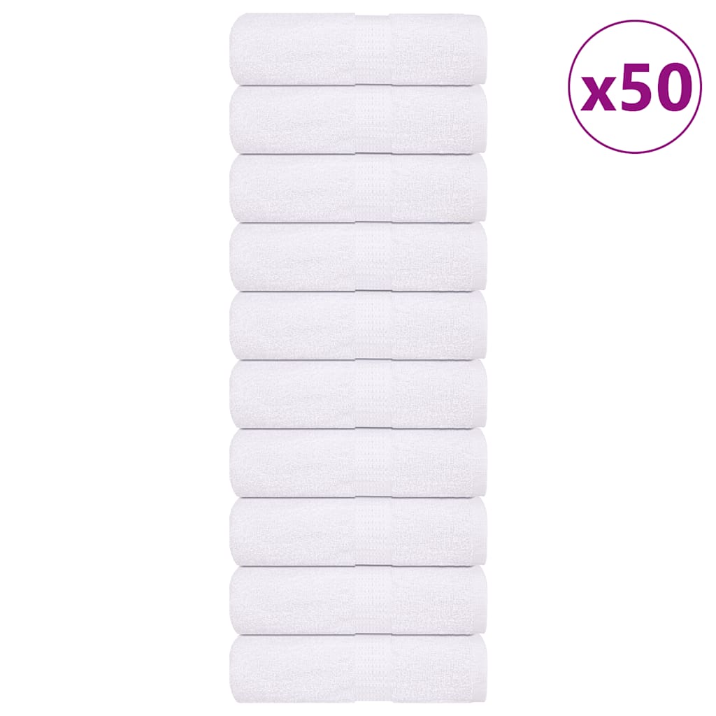 Vidaxl Washots 50 St 15x21 cm 360 g m² 100% di cotone bianco