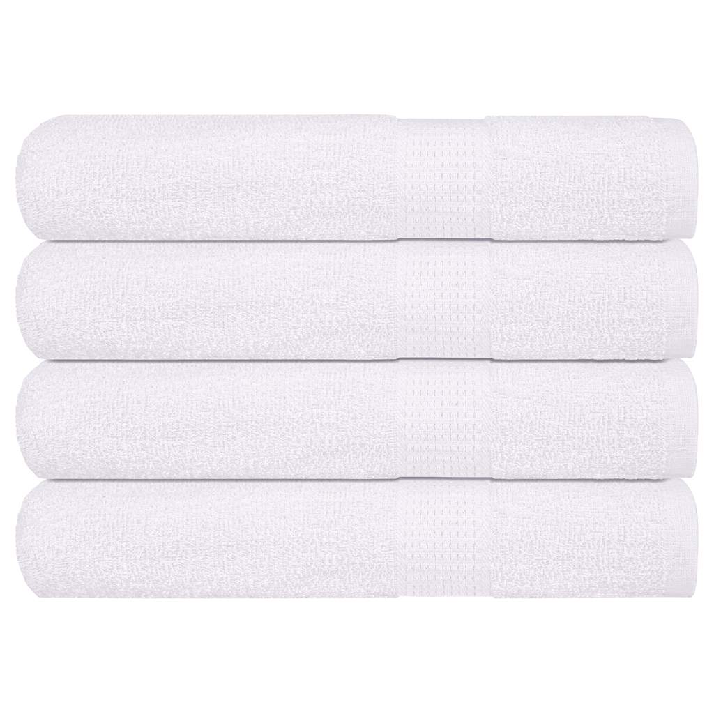 VIDAXL -Handtücher 4 ST 100x200 cm 360 g m² 100% Baumwoll weiß