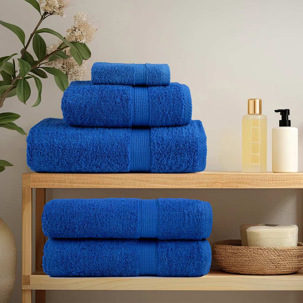 VidaXL guest towels 4 pcs 30x50 cm 360 g m² 100% cotton blue