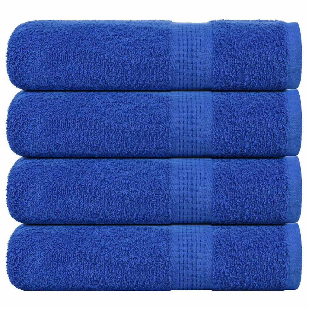 Vidaxl towels 4 pcs 50x100 cm 360 g m² 100% cotton blue