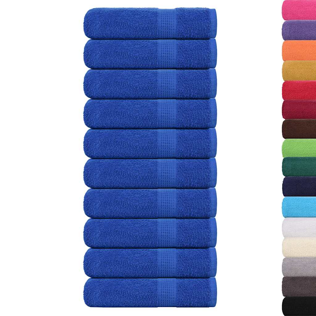 Asciugamani Vidaxx 10 pz 50x100 cm 360 g m² 100% cotone blu