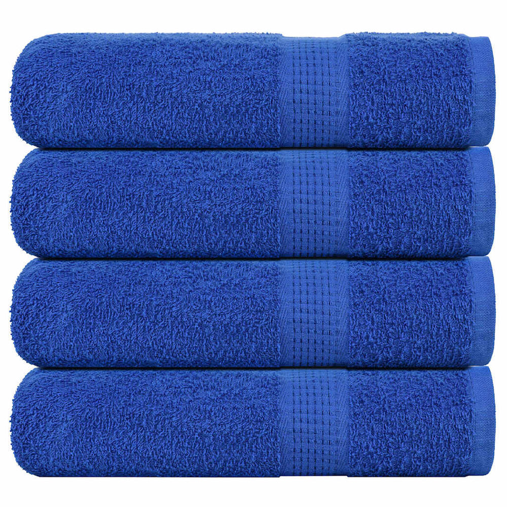 Vidaxl douchehanddoeken 4 st 70x140 cm 360 g m² 100% katoen blauw