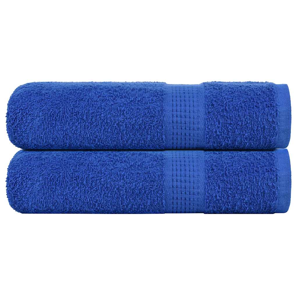 Vidaxl bath towels 2 pcs 100x150 cm 360 g m² 100% cotton blue