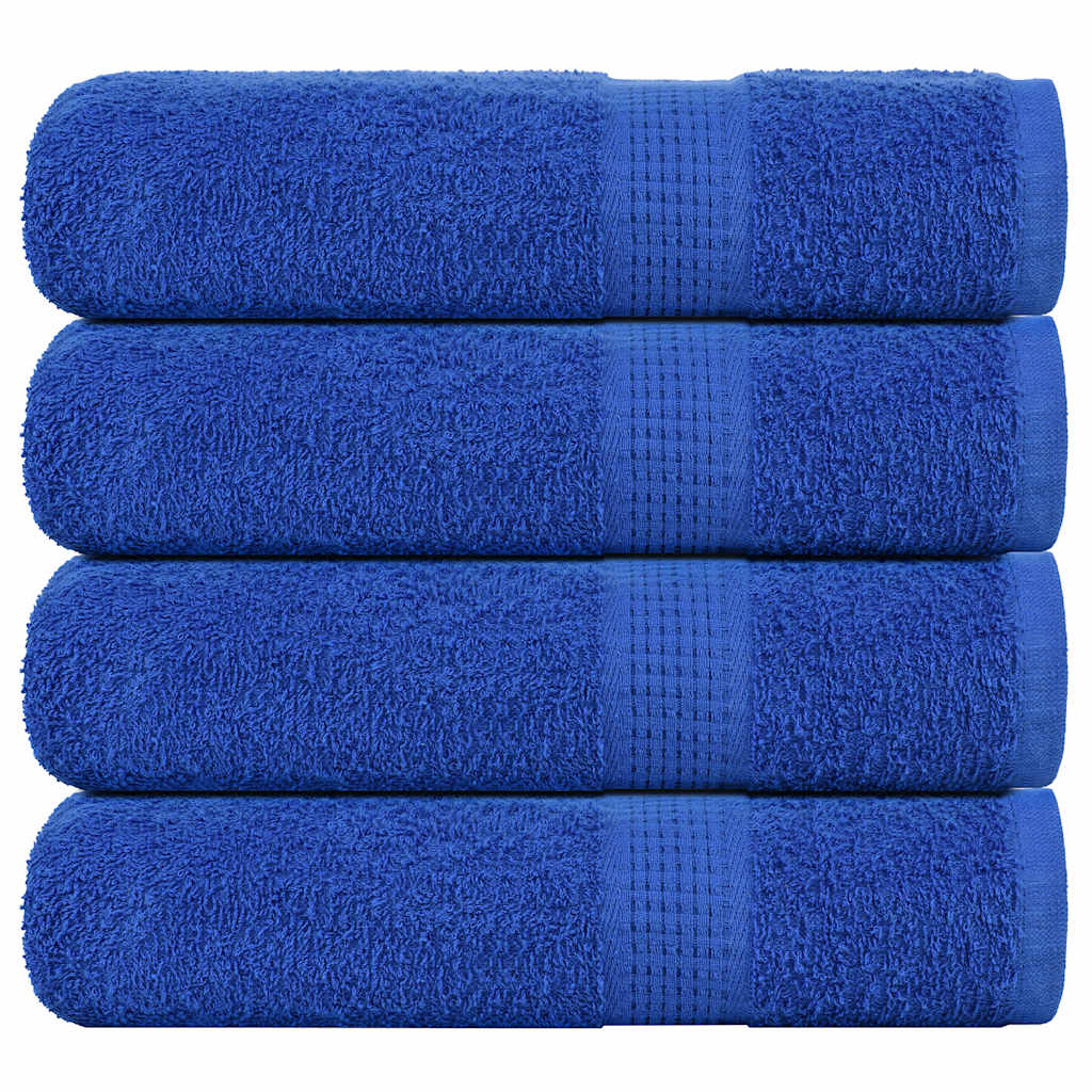 Vidaxl bath towels 4 pcs 100x150 cm 360 g m² 100% cotton blue