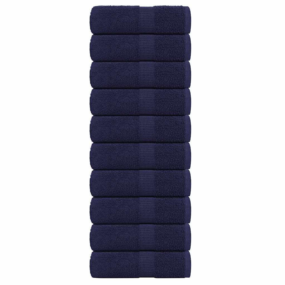 Vidaxl Guest Wipes da 10 pezzi 30x50 cm 360 g m² 100% cotone blu navy