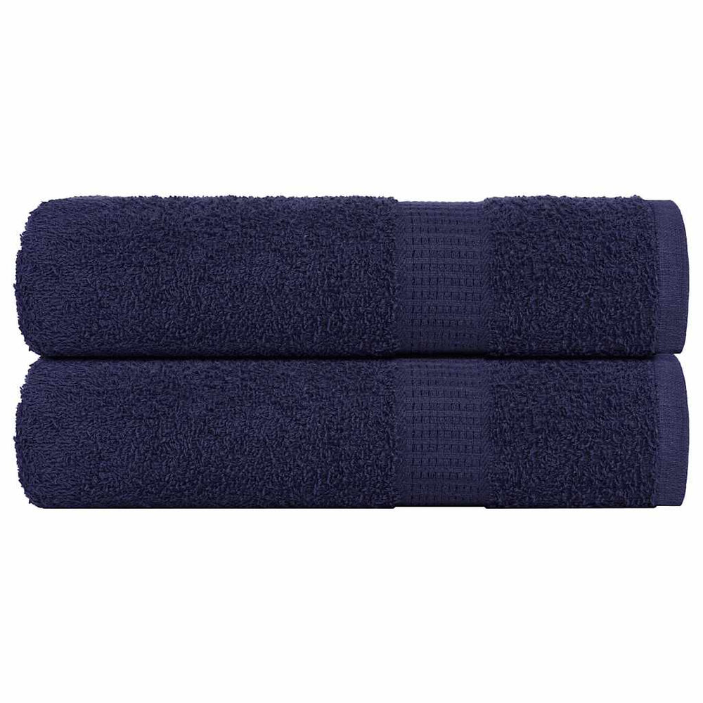 Asciugamani Vidaxl 2 ST 50x100 cm 360 g m² 100% cotone blu navy