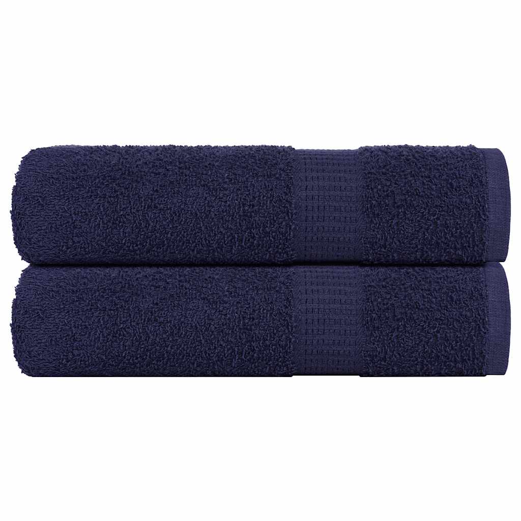 Asciugamani Vidaxl 2 ST 50x100 cm 360 g m² 100% cotone blu navy