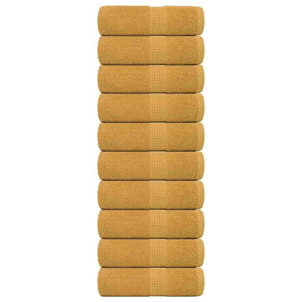 Vidaxl Guest Wipes da 10 pezzi 30x50 cm 360 g m² 100% in oro di cotone