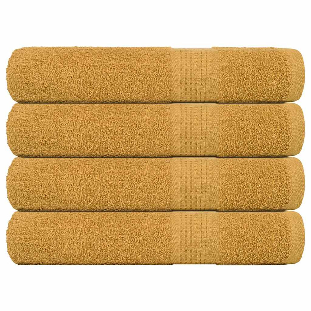 Asciugamani Vidaxl 4 ST 100x200 cm 360 g m² 100% in oro di cotone
