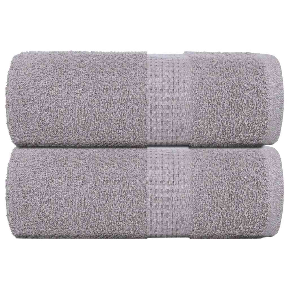 VIDAXL SALOPE DI SPAINE 2 ST 30x30 cm 360 g m² 100% di cotone grigio