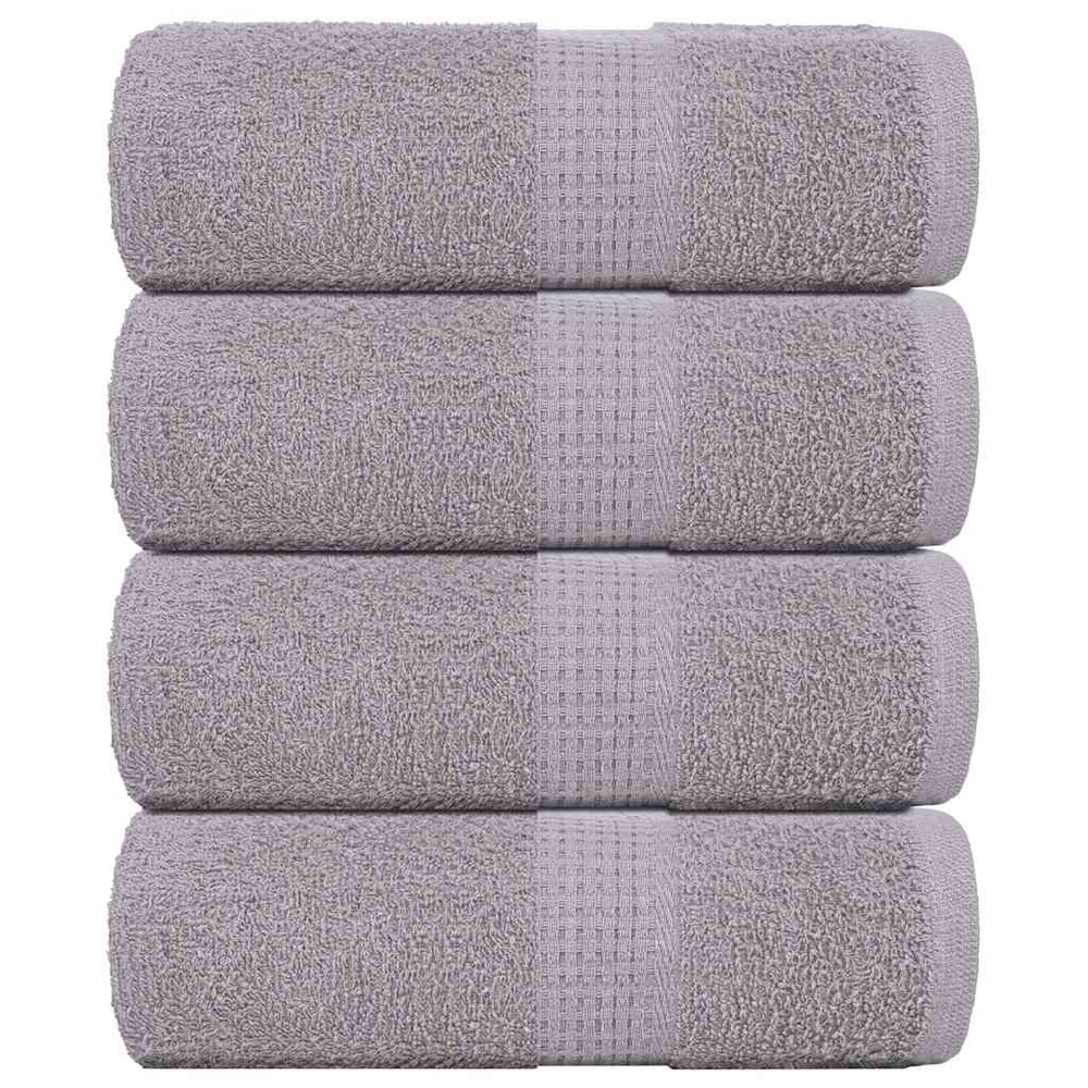 VIDAXL SALUPE DI SPACHE 4 ST 30x30 cm 360 g m² 100% di cotone grigio