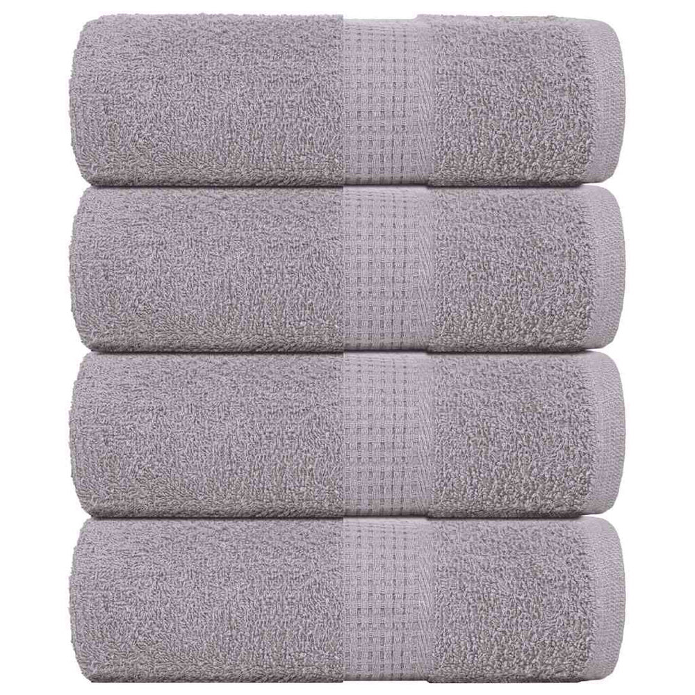 Vidaxl Guest Wipes 4 PCS 30x50 cm 360 g m² 100% di cotone grigio
