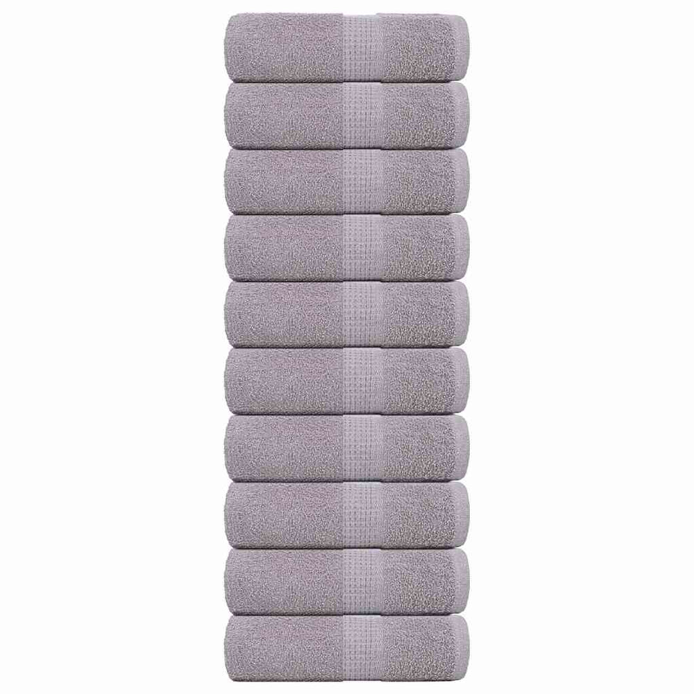 Vidaxl Guest Wipes 10 pezzi 30x50 cm 360 g m² 100% di cotone grigio