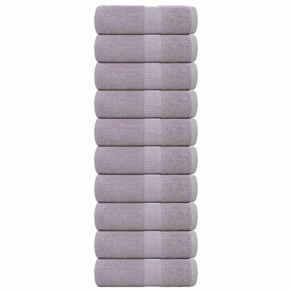 Vidaxl Guest Wipes 10 pezzi 30x50 cm 360 g m² 100% di cotone grigio
