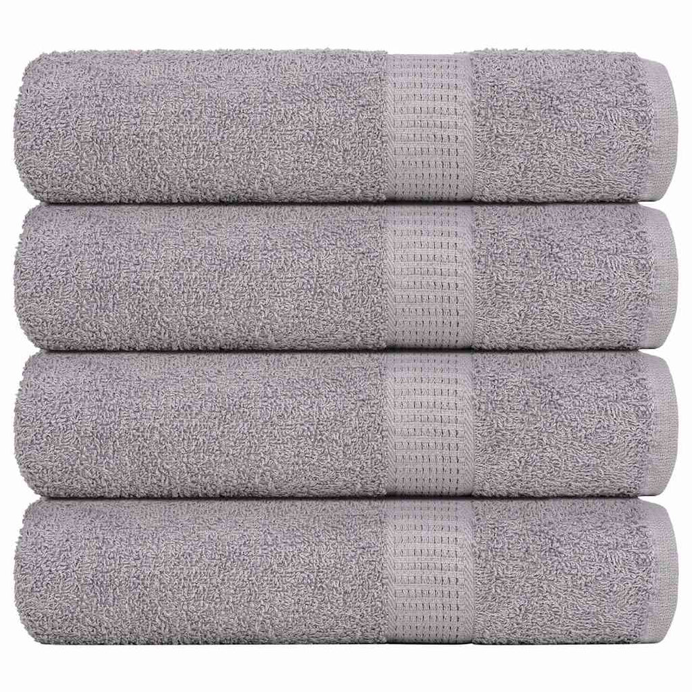 Vidaxl towels 4 pcs 50x100 cm 360 g m² 100% cotton gray