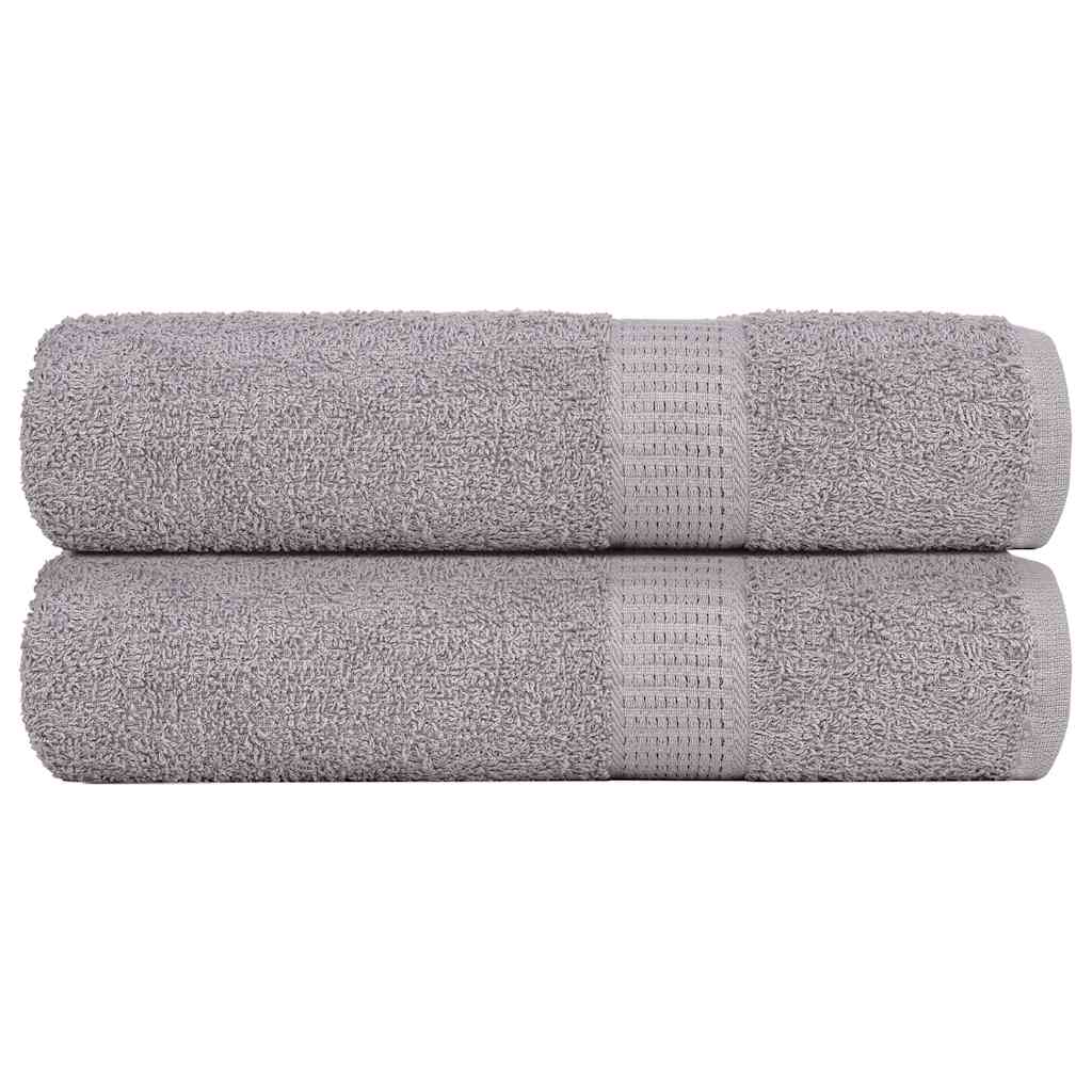 Vidaxl bath towels 2 pcs 100x150 cm 360 g m² 100% cotton gray