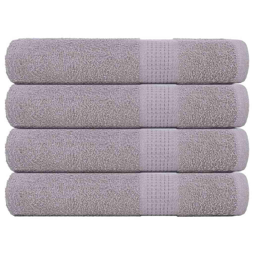 Vidaxl towels 4 pcs 100x200 cm 360 g m² 100% cotton gray