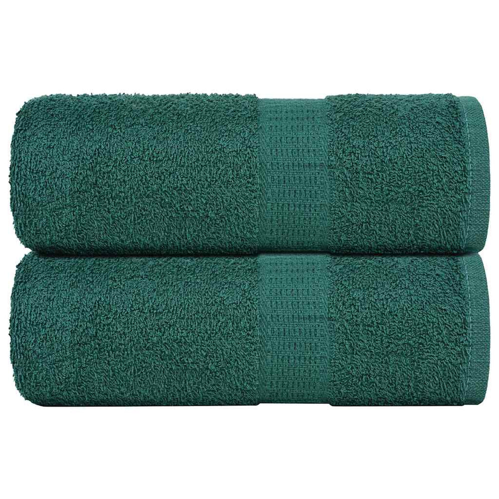 VIDAXL SALPES SPAINE 2 ST 30x30 cm 360 g m² 100% di cotone verde