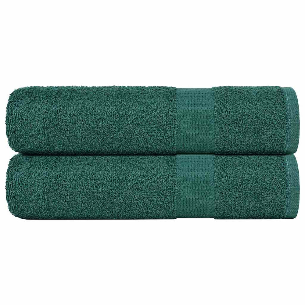 Vidaxl shower towels 2 pcs 70x140 cm 360 g m² 100% cotton green