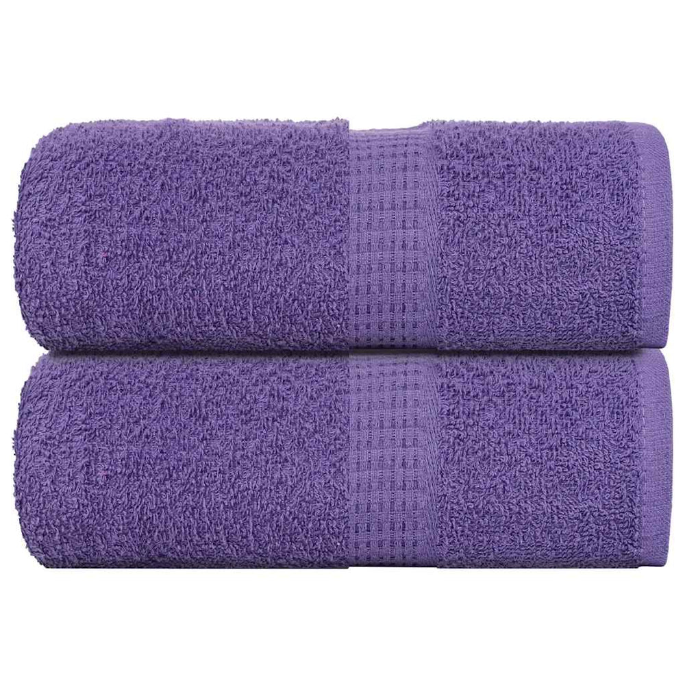 VIDAXL SALOPE DI SPAINE 2 ST 30x30 cm 360 g m² 100% di cotone viola