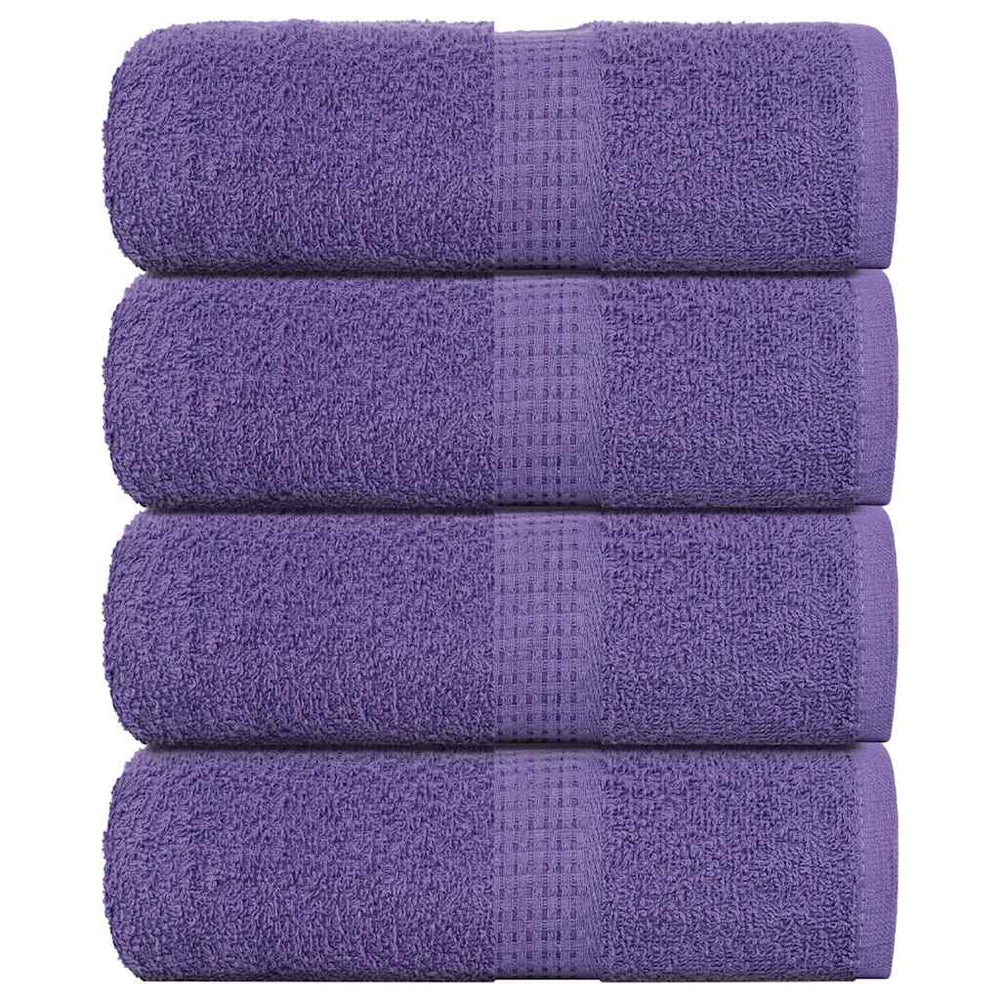 VIDAXL GUEST SCARICHE 4 ST 30x50 cm 360 g m² 100% di cotone viola