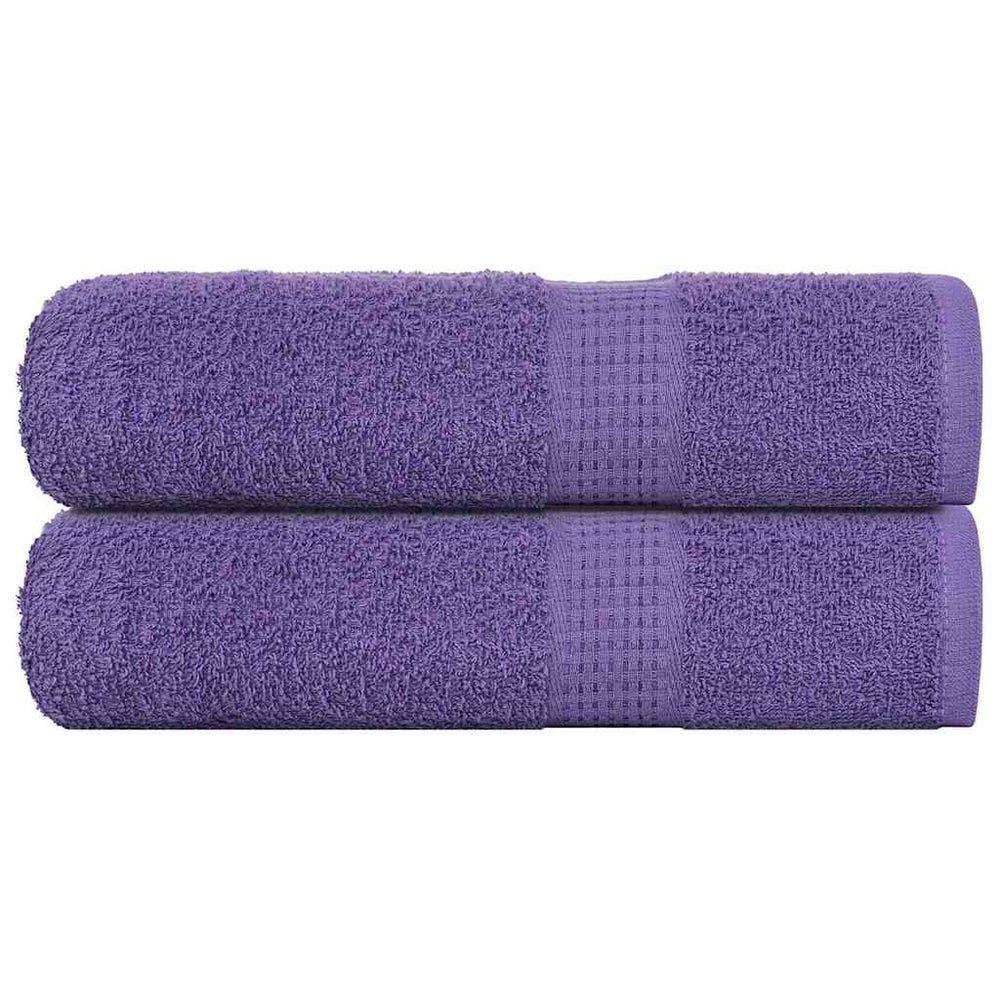 Asciugamani Vidaxl 2 ST 50x100 cm 360 g m² 100% di cotone viola