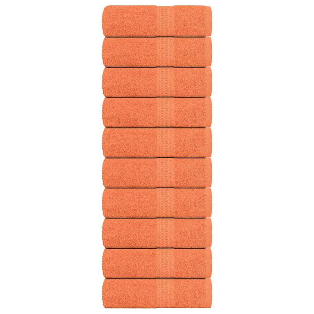 VIDAXL SALPA DI SPAINS 10 ST 30x30 cm 360 g m² 100% Cotone Arancione