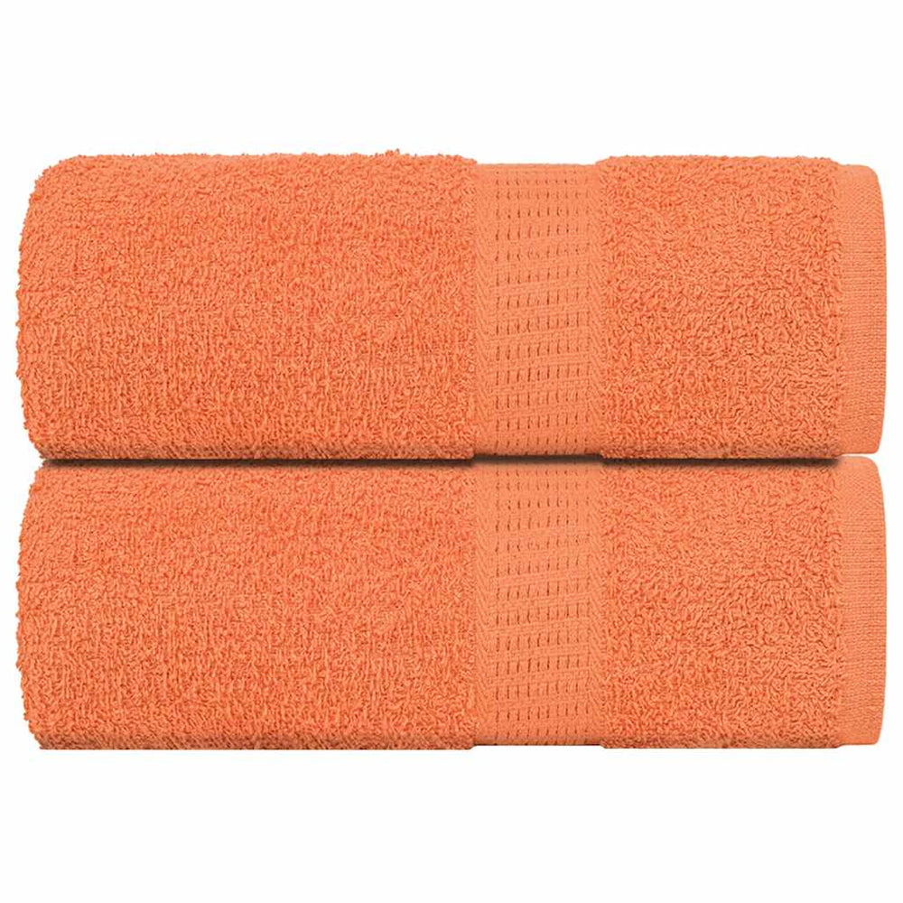 Vidaxl Guest Wipes 2 PCS 30x50 cm 360 g m² 100% cotone arancione