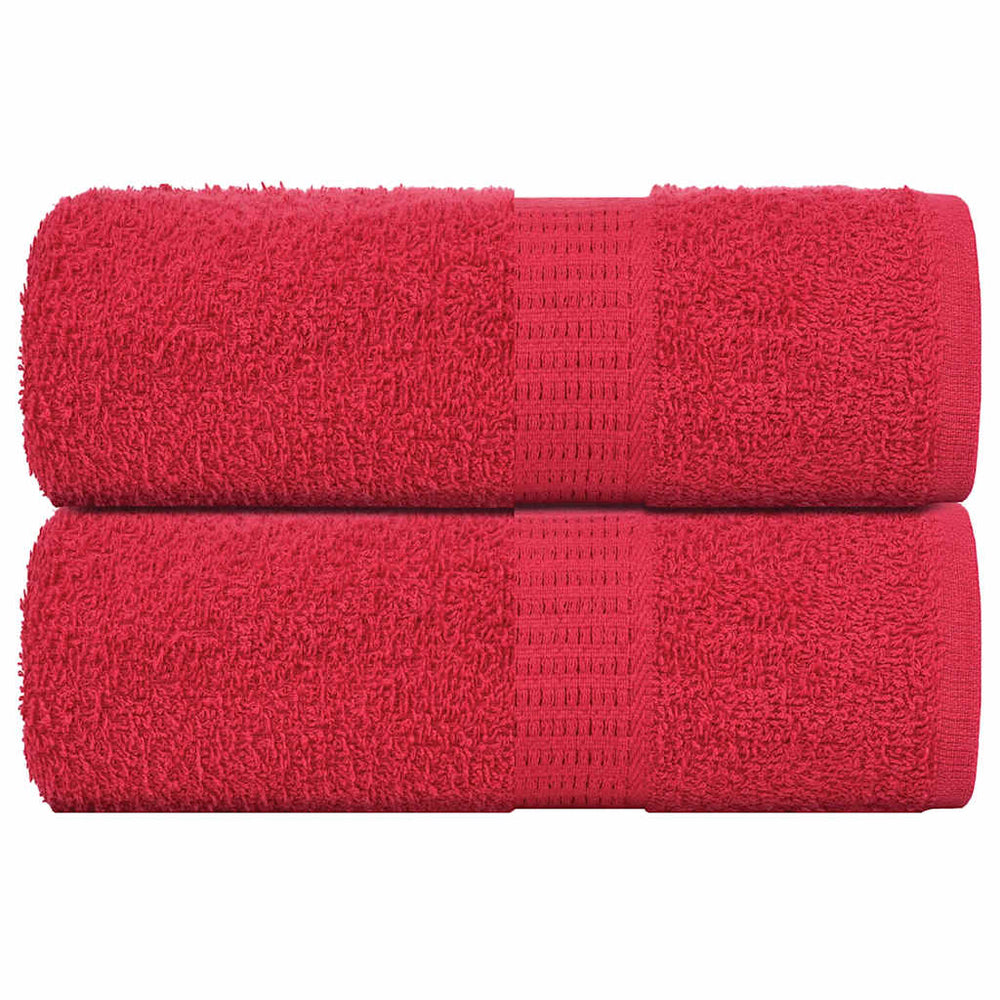 VIDAXL SALPA DI SPAINE 2 ST 30x30 cm 360 g m² 100% di cotone rosso