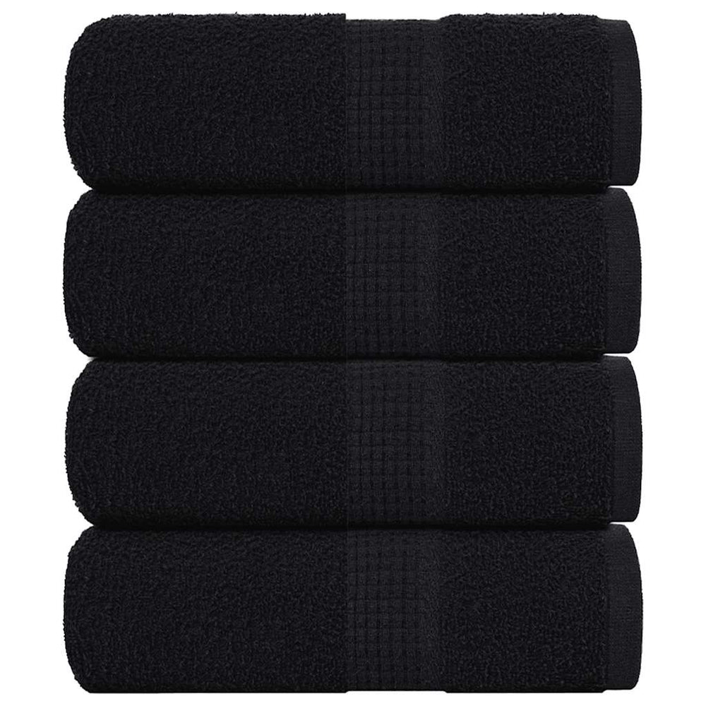 Vidaxl Guest Wipes 4 PCS 30x50 cm 360 g m² 100% cotone nero