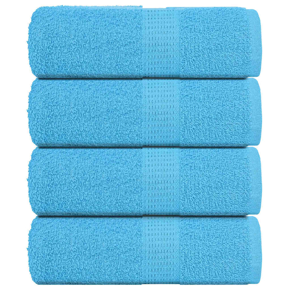 Vidaxl Guest Wipes 4 PCS 30x50 cm 360 g m² 100% di cotone turchese
