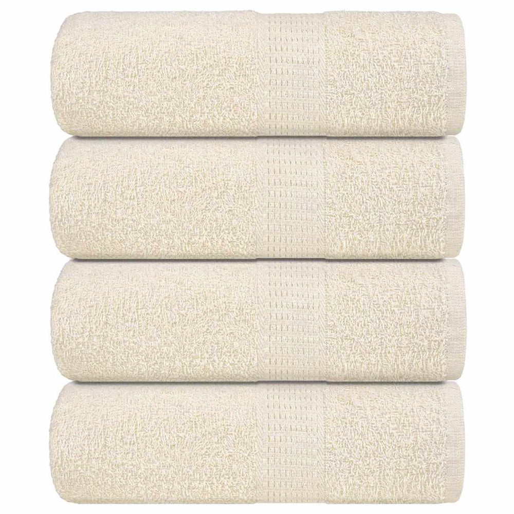 Vidaxl Guest Wipes 4 PCS 30x50 cm 360 g m² 100% Crema di cotone, colorato