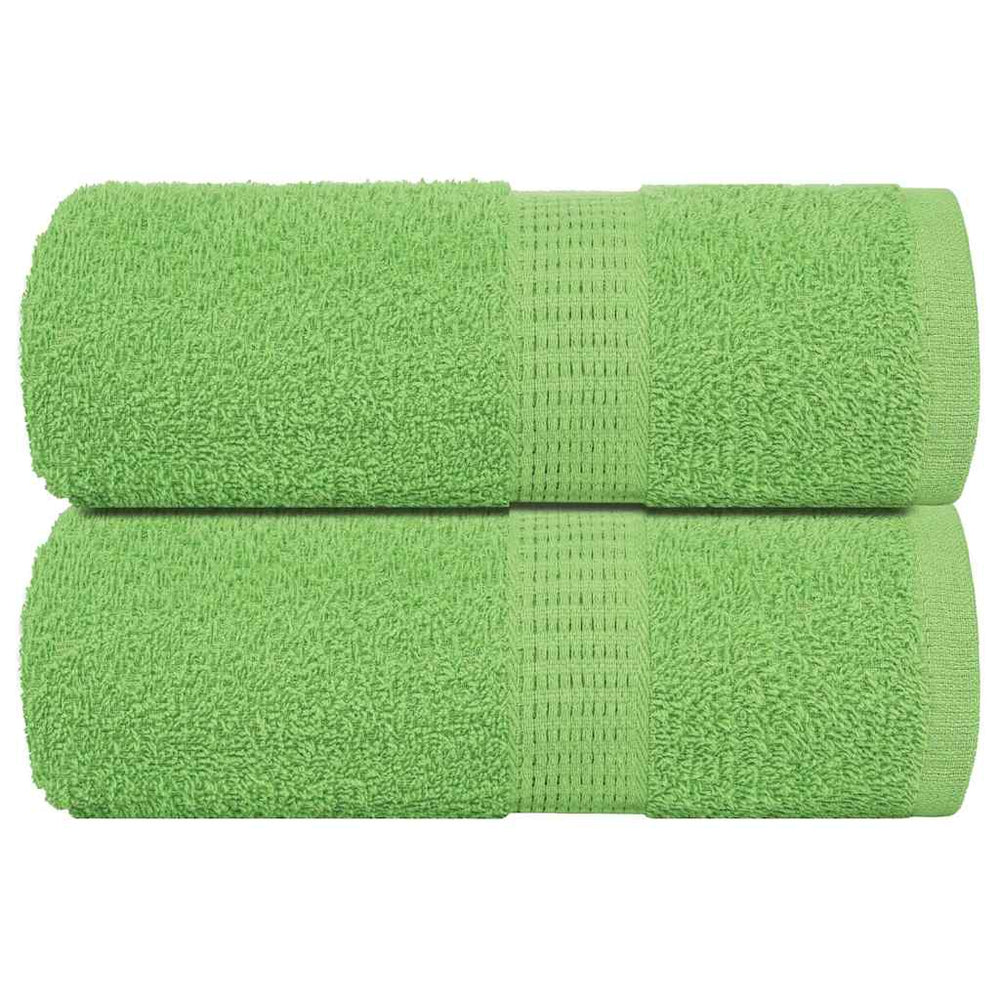 Vidaxl Guest Wipes 2 PCs 360 g m² 360 g m² 100% di mela di cotone verde