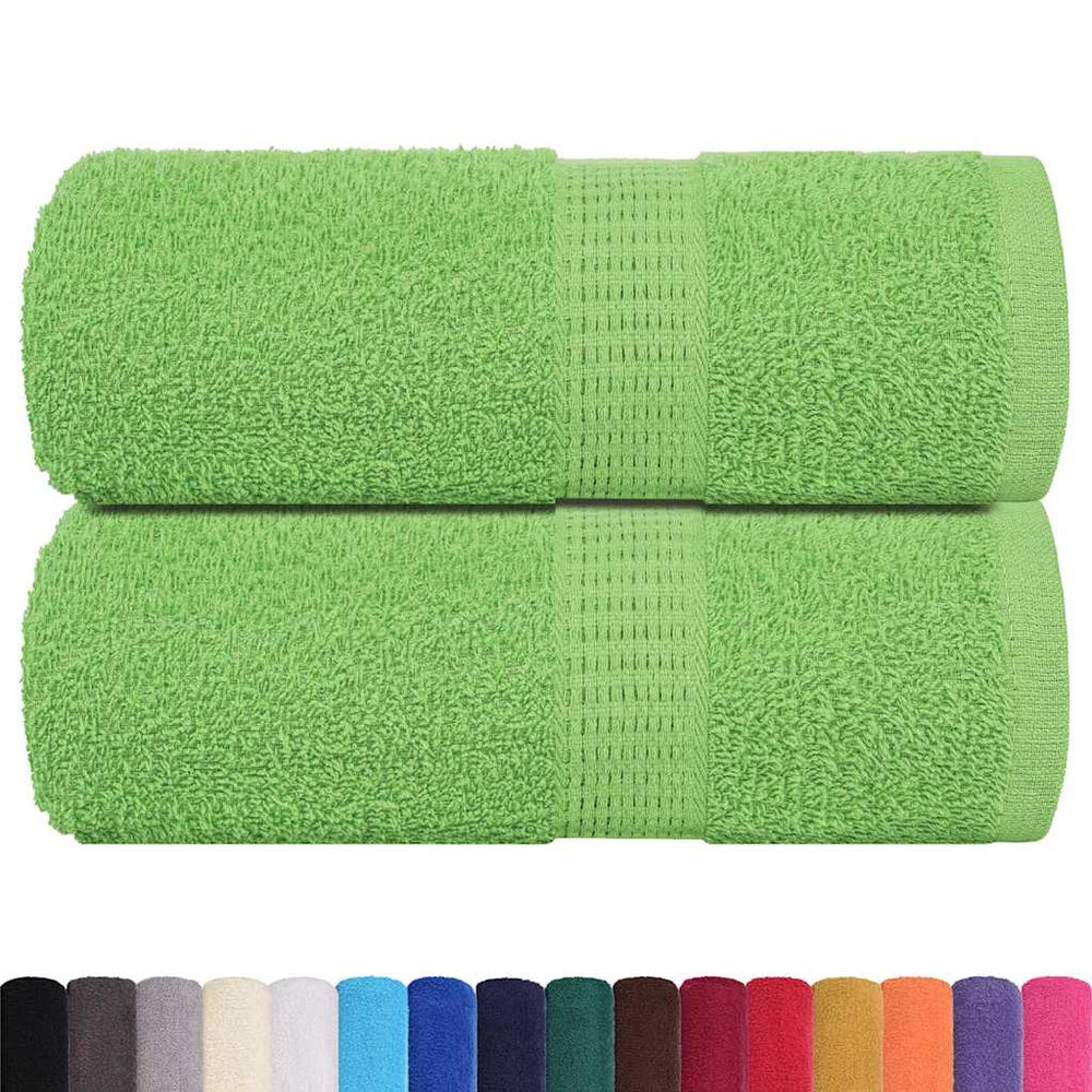 Vidaxl Guest Wipes 2 PCs 360 g m² 360 g m² 100% di mela di cotone verde