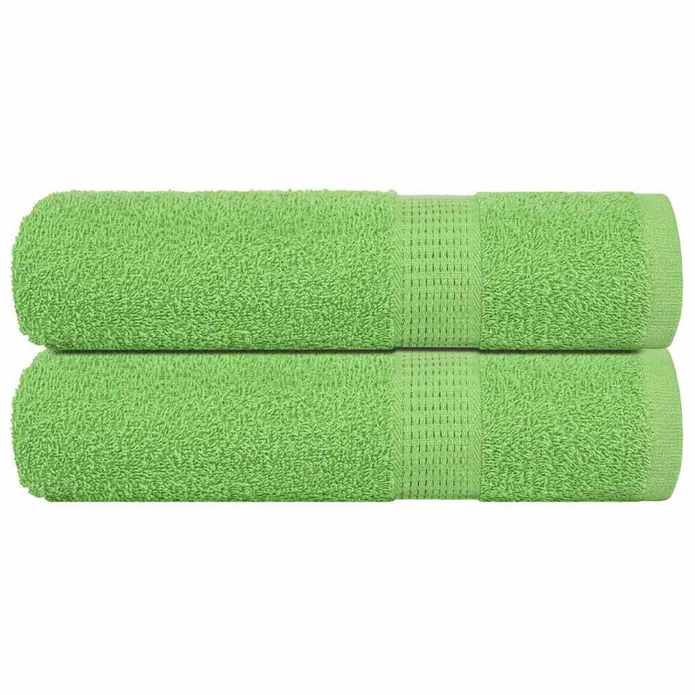 Vidaxl Asciugamani per doccia 2 ST 70x140 cm 360 g m² 100% di mela di cotone verde