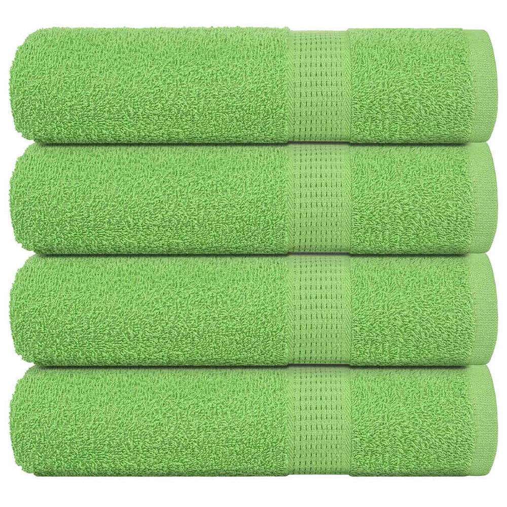 Vidaxl Asciugamani per doccia 4 ST 70x140 cm 360 g m² 100% di mela di cotone verde