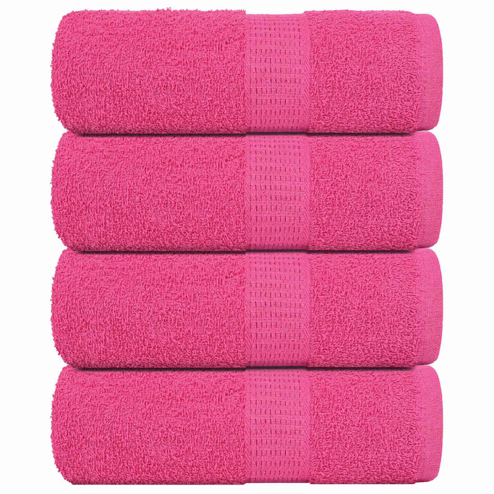 VIDAXL SALUPE DI SPAINS 4 ST 30x30 cm 360 g m² 100% di cotone rosa