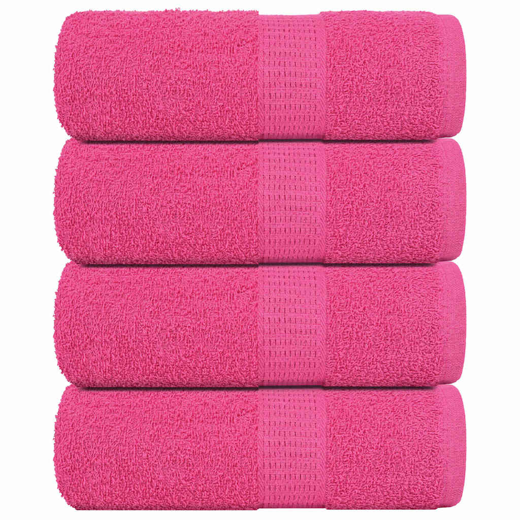 VIDAXL SALUPE DI SPAINS 4 ST 30x30 cm 360 g m² 100% di cotone rosa