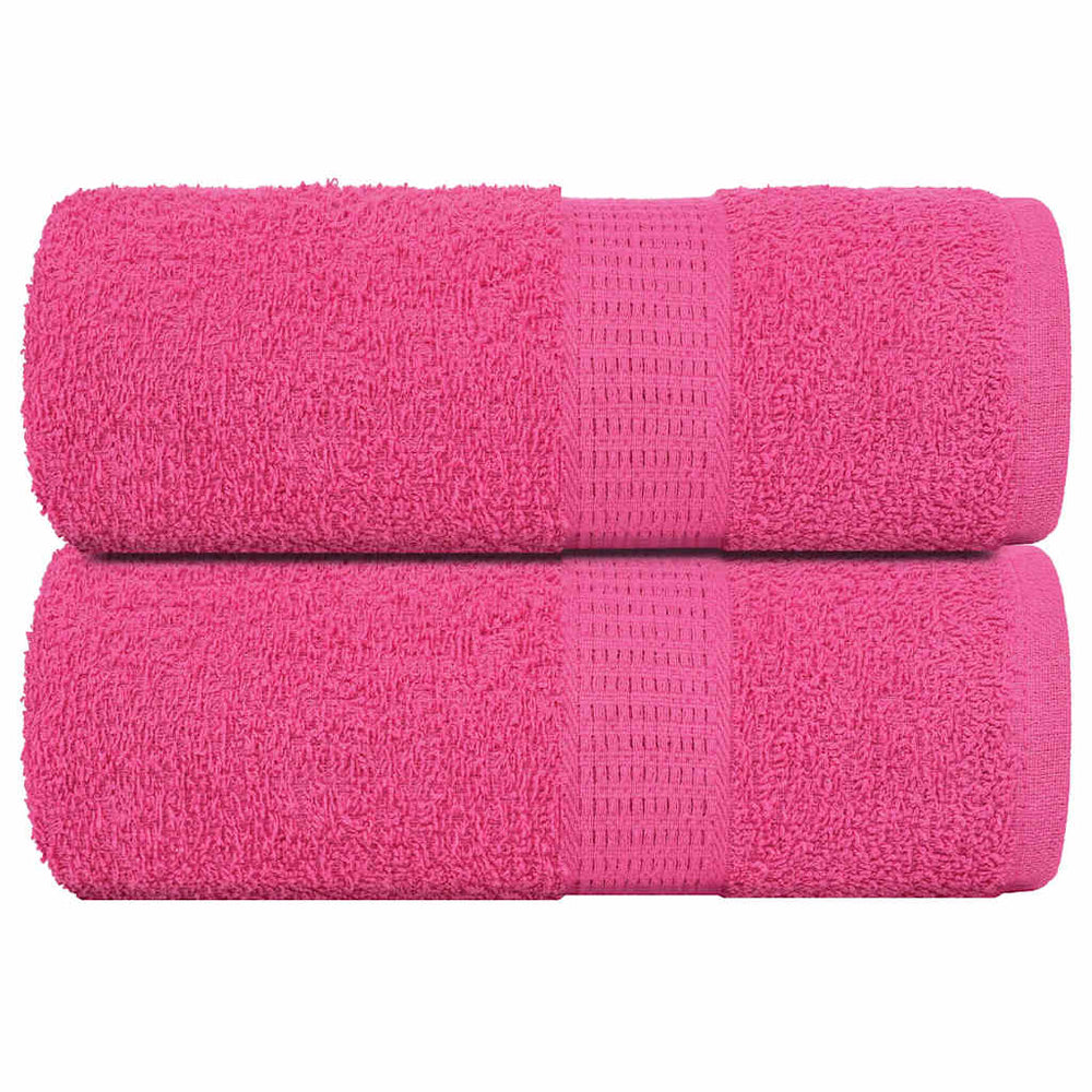 Vidaxl Guest Wipes 2 St 30x50 cm 360 g m² 100% di cotone rosa
