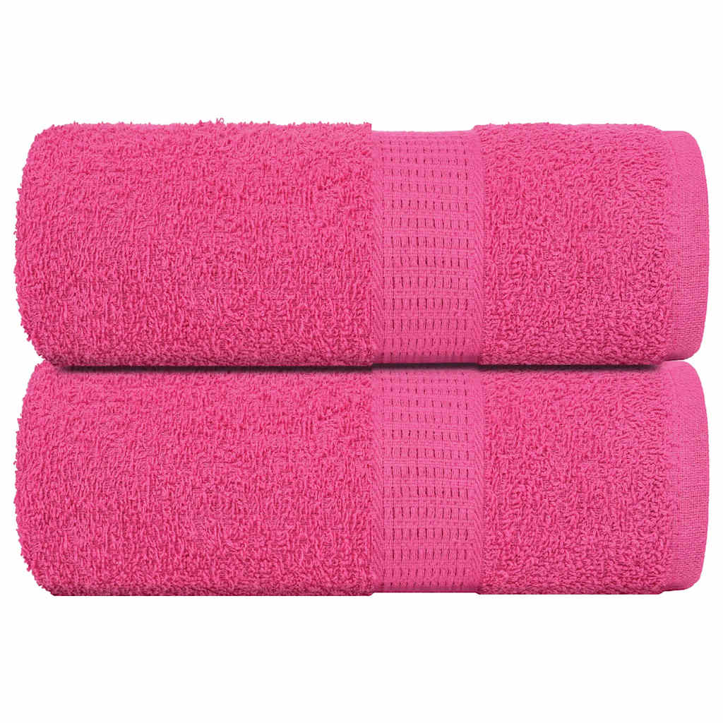 Vidaxl Guest Wipes 2 St 30x50 cm 360 g m² 100% di cotone rosa