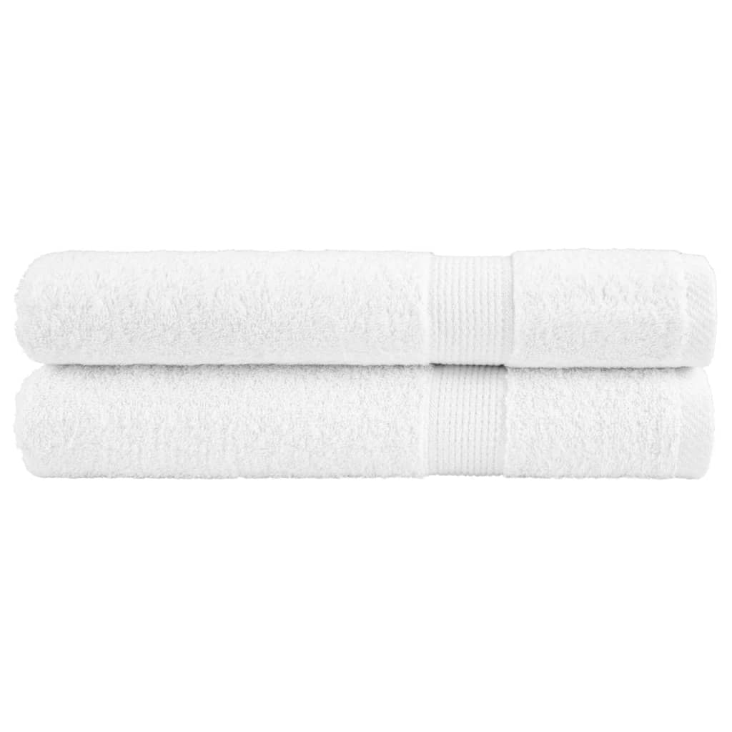 VidaXL sauna towels solund 2 pcs 600 g m² 80x200 cm white