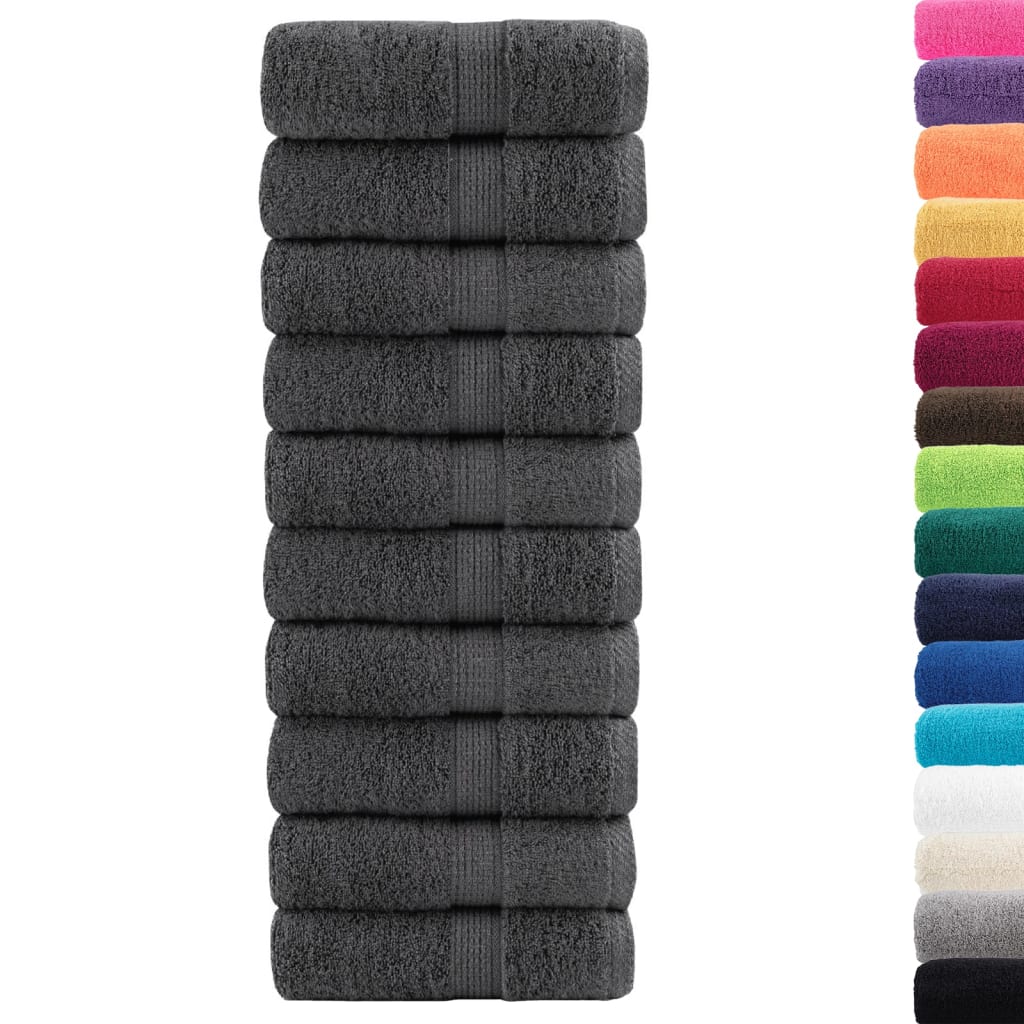 Vidaxx premium washcloths solund 50 pieces anthracite 30x30cm 600 g m²