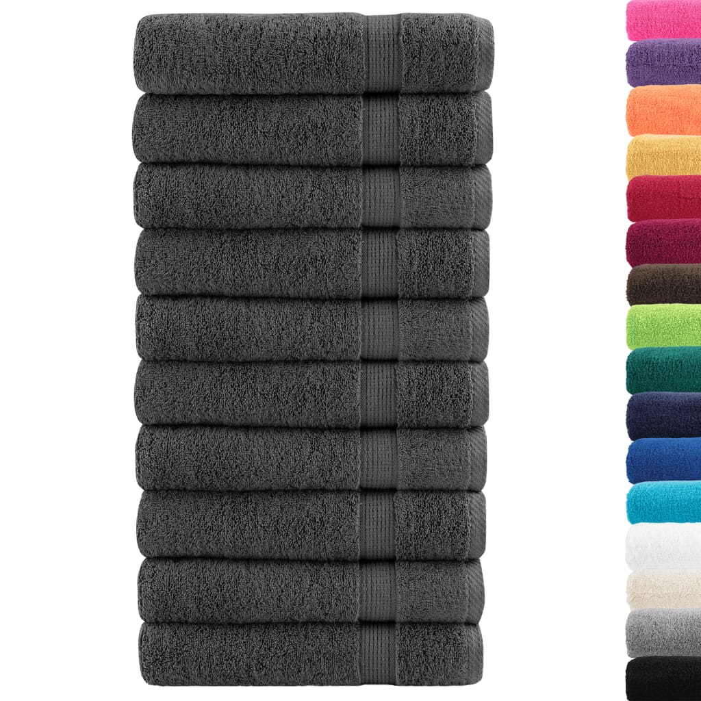Vidaxx towels solund 10 pcs 600 g m² 50x100 cm anthracite color